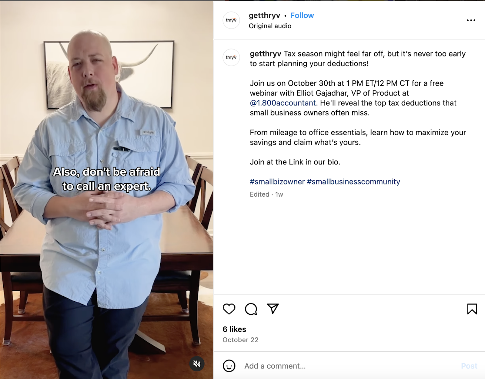 Brand awareness example for social media