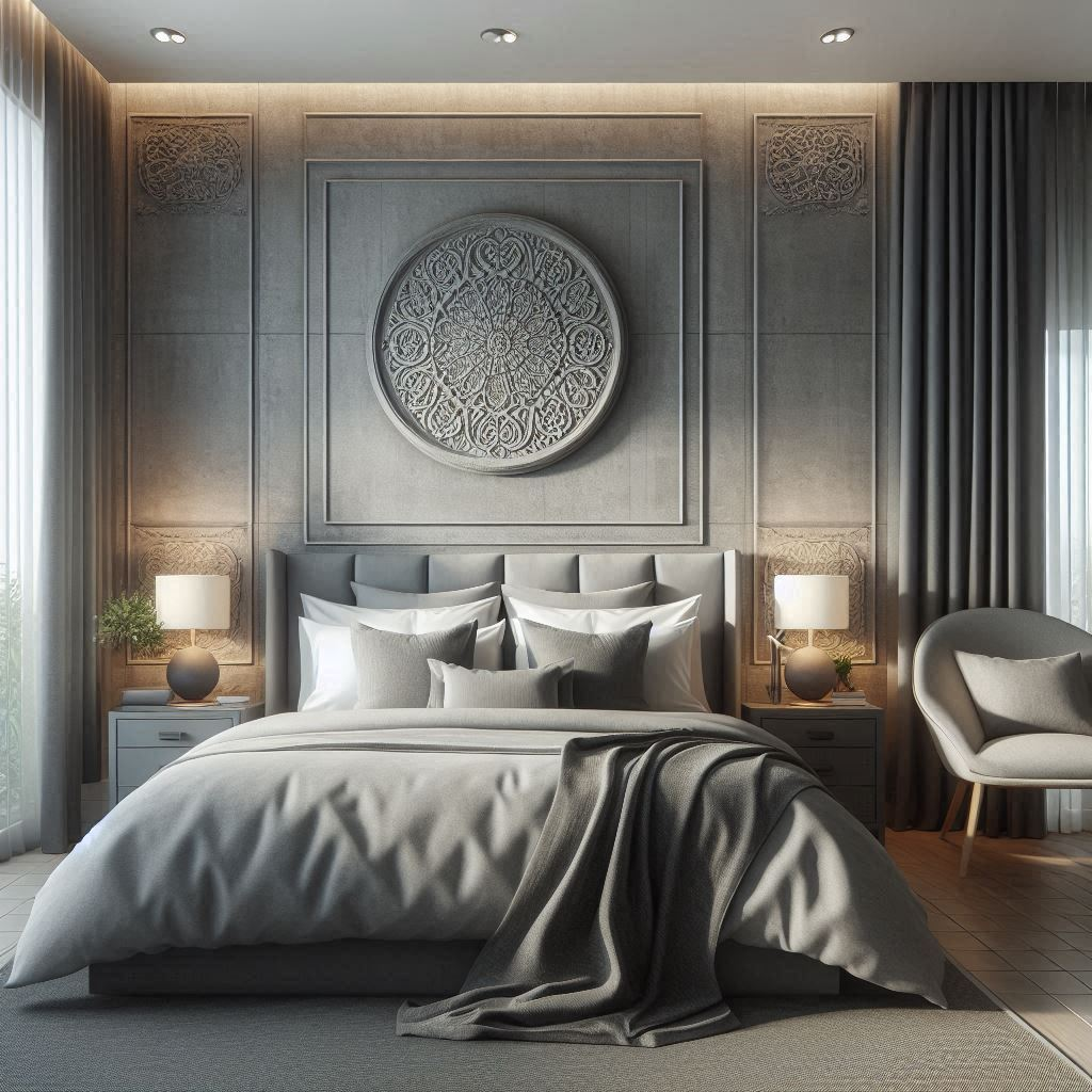 gray bedroom interior design