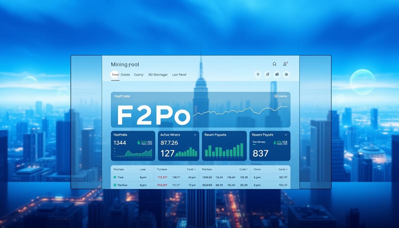 F2Pool mining pool interface