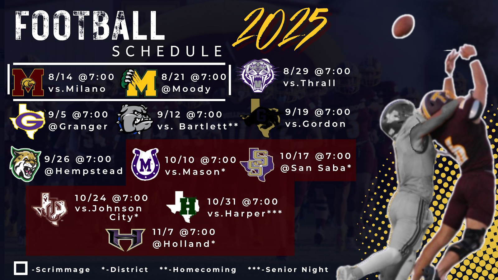 2025 football schedule 