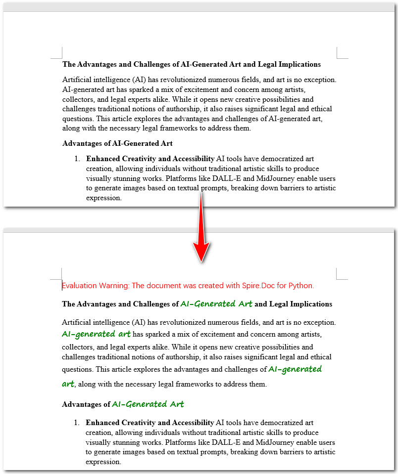 How to Change Fonts of Specified Text in Word Documents