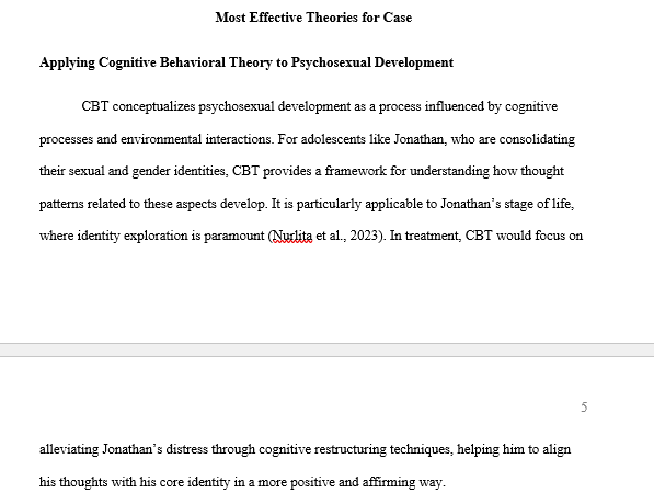 COUN-5225 Week 5 Assignment: Identifying Relevant Theories and Models 