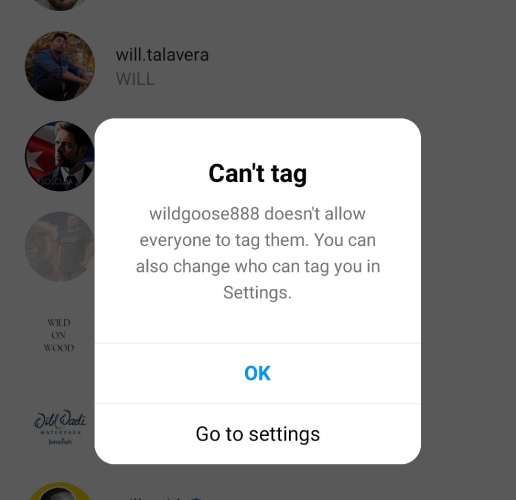 How to know if Someone Blocked You on Instagram? try tagging them on a post or story