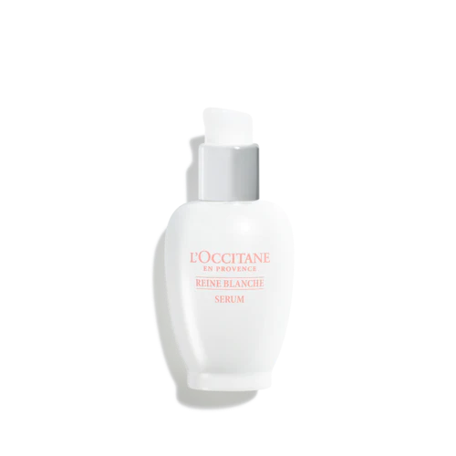 reine blanche bright facial serum from loccitane