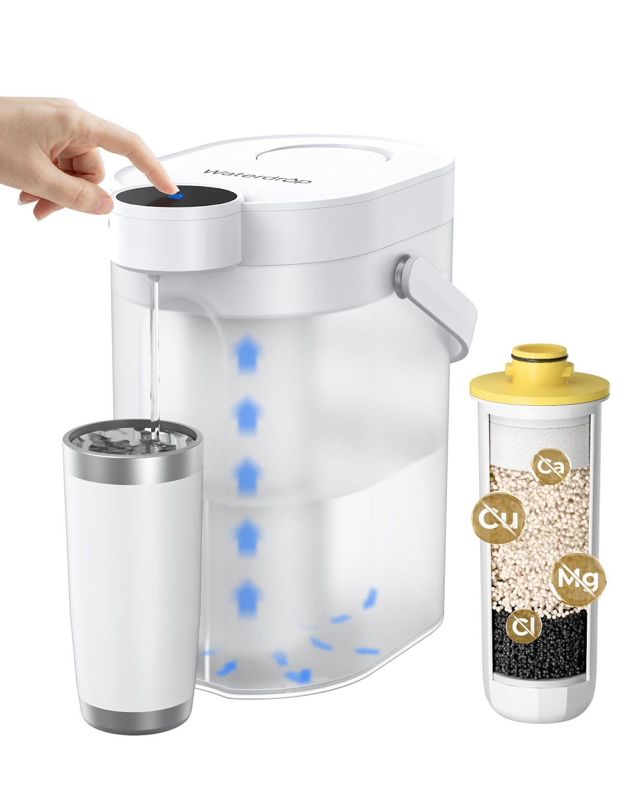 Waterdrop Rechargeable Pitcher