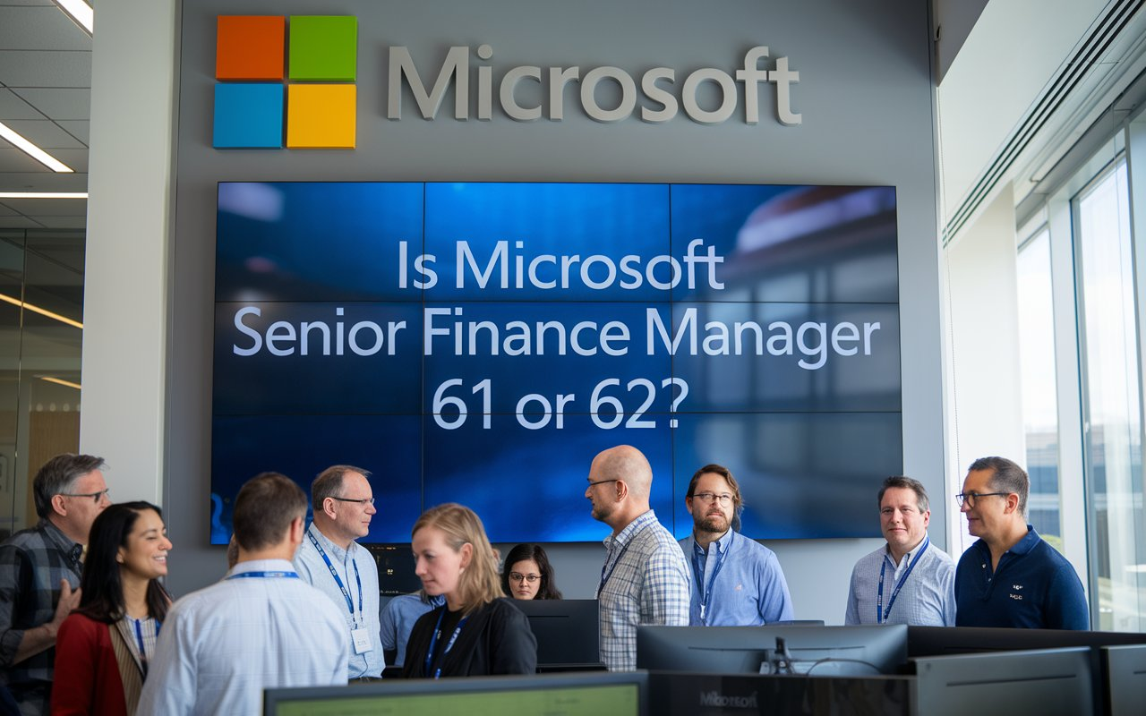 Is Microsoft Senior Finance Manager 61 or 62