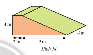 CHƯƠNG 3. HÌNH HỌC TRỰC QUAN CÁC HÌNH KHỐI TRONG THỰC TIỄNBÀI 4: DIỆN TÍCH XUNG QUANH VÀ THỂ TÍCH CỦA HÌNH LĂNG TRỤ ĐỨNG TAM GIÁC, HÌNH LĂNG TRỤ ĐỨNG TỨ GIÁC1. DIỆN TÍCH XUNG QUANH CỦA HÌNH LĂNG TRỤ ĐỨNG Bài 1: Hãy quan sát lăng trụ đứng tam giác (Hình 1) và thực hiện các yêu cầu sau:a) Tính tổng diện tích ba mặt bên của hình lăng trụ đứng.b) Gọi Cđáy là chu vi đáy và h là chiều cao của hình lăng trụ, tính Cđáy .h.c)  So sánh kết quả của câu a và câu b. Đáp án chuẩn: a) 31,5 (cm2)b) 31,5 (cm3)c) Giống nhauThực hành 1: Tính diện tích xung quanh của lăng trụ đứng có đáy là hình thang được cho trong hình 2. Đáp án chuẩn: 120 (cm2)2. THỂ TÍCH CỦA HÌNH LĂNG TRỤ ĐỨNGBài 2: Cho hình hộp chữ nhật với kích thước như Hình 3a. Hình hộp này được cắt đi một nửa để có hình lăng trụ đứng như ở Hình 3b.a) Tính thể tích của hình hộp chữ nhật.b) Dự đoán thể tích của hình lăng trụ đứng tam giác dựa vào thể tích hình hộp chữ nhật ở câu a.c) Gọi Sđáy là diện tích mặt đáy và h là chiều cao của hình lăng trụ tam giác. Hãy tính Sđáy . hd) So sánh Sđáy . h và kết quả dự đoán ở câu b. Đáp án chuẩn: a) 72 (cm3)b) Bằng một nửa thể tích hình hộp chữ nhật ở câu a.c) 36 (cm3)d) Như nhau.Thực hành 2: Tính diện tích xung quanh của một cột bê tông hình lăng trụ đứng có chiều cao 2 m và đáy là tam giác đều có cạnh 0,5 m (Hình 4). Đáp án chuẩn: 3 (m2)Thực hành 3: Tính thể tích hình lăng trụ đứng tứ giác có đáy là hình thang với kích thước cho trong Hình 5Đáp án chuẩn:312 (cm3)3. DIỆN TÍCH XUNG QUANH VÀ THỂ TÍCH CỦA MỘT SỐ HÌNH KHỐI TRONG THỰC TIỄNThực hành 4: Để làm cầu bắc qua một con kênh, người ta đúc một khối bê tông hình lăng trụ đứng tam giác có kích thước như Hình 8. Hãy tính thể tích khối bê tông.Đáp án chuẩn:1848 (m3)Vận dụng: Bạn Nam đã làm một chiếc hộp hình lăng trụ đứng với kích thước như Hình 9. Bạn ấy định sơn các mặt của chiếc hộp, trừ mặt bên dưới. Hãy tính diện tích cần sơn.Đáp án chuẩn:184 (cm2)BÀI TẬP