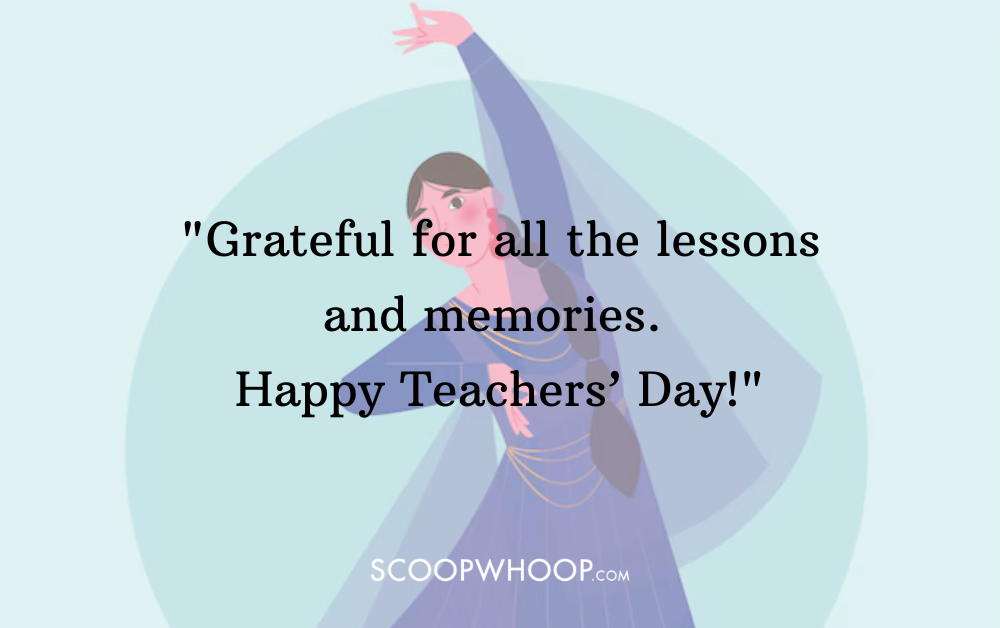 teachers day wishes to dance teacher