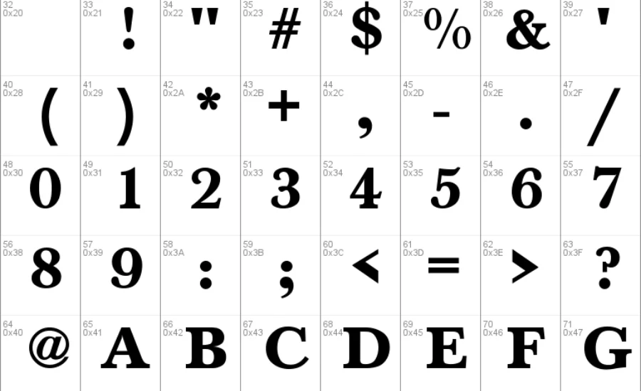 Monogram With Baskerville Bol 3 Letters
