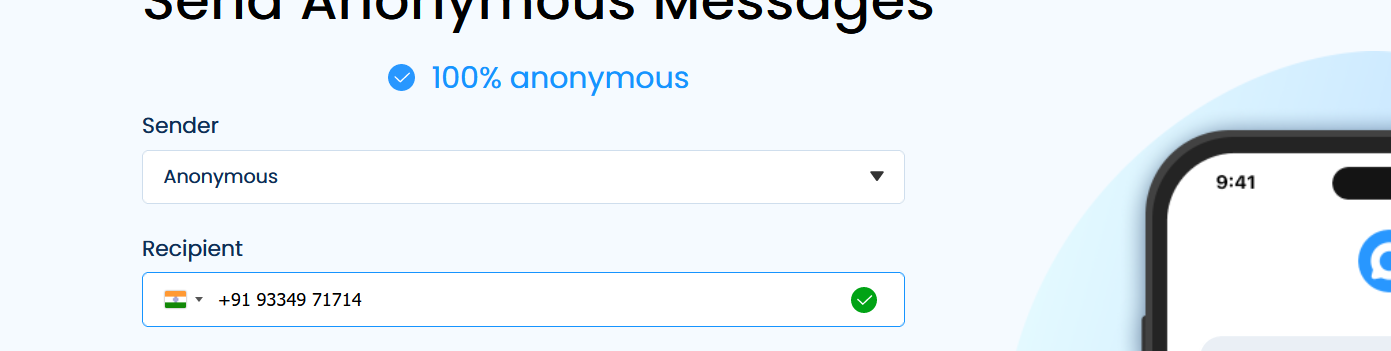 Choose an Anonymous Phone Number