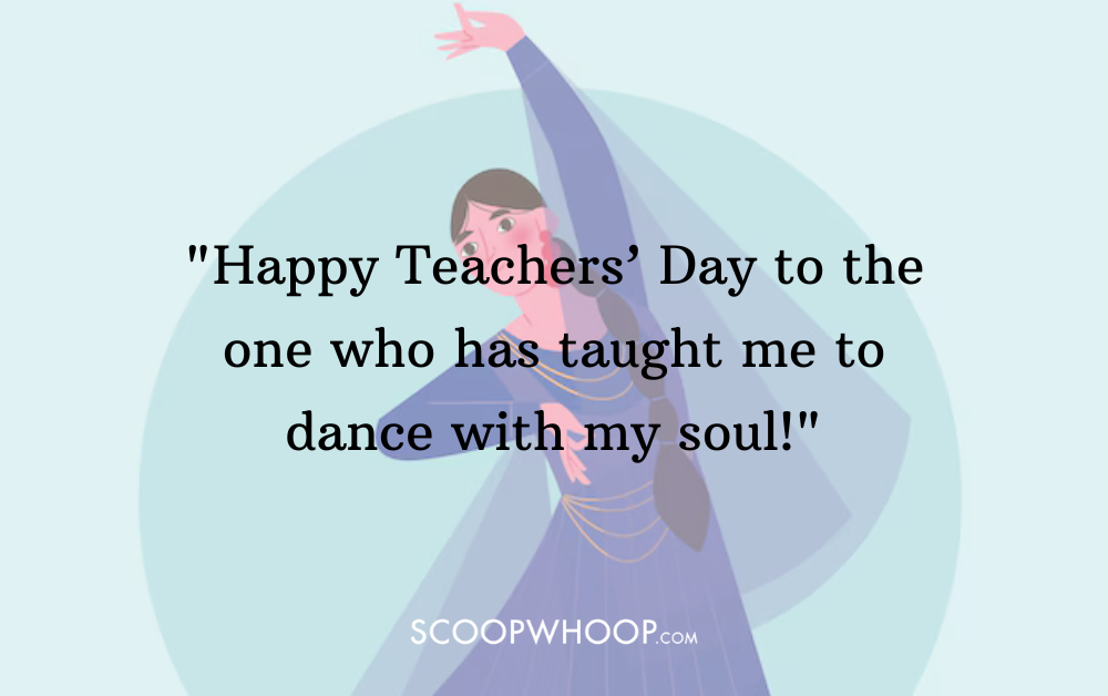 teachers day wishes for dance teacher