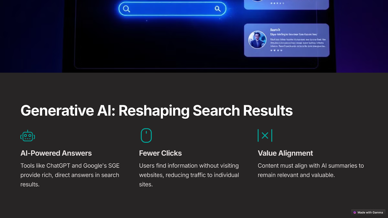 How generative AI shapes search results