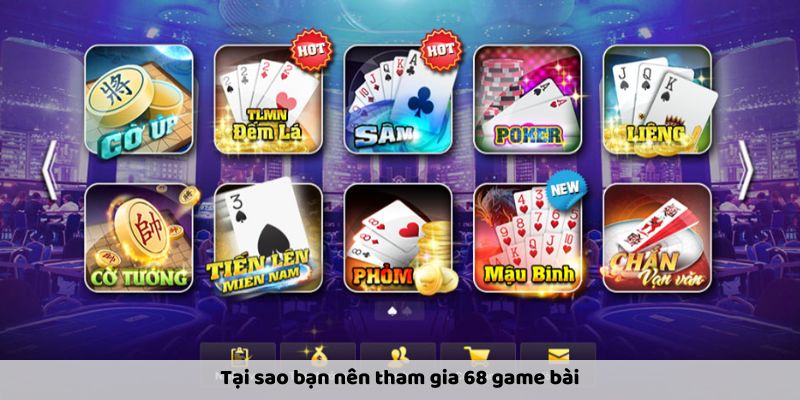 Giới thiếu 68 game bài - ưu điểm nền tảng