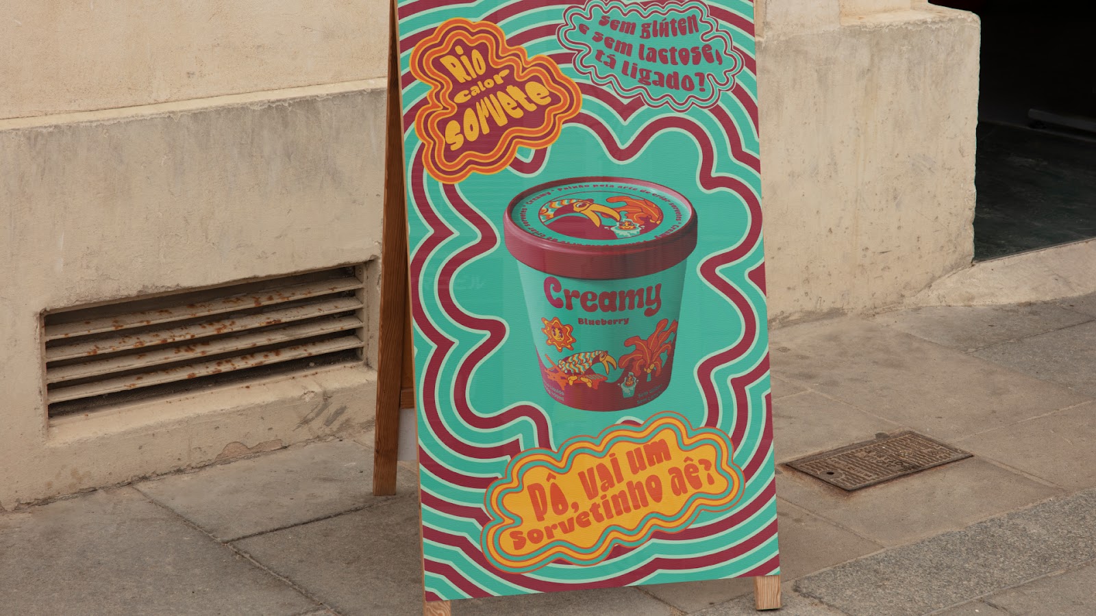 Image from the Creamy: Branding and Visual Identity Rooted in Rio's Vibrant Culture article on Abduzeedo