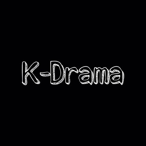 This contains an image of the word k - drama written in white on a black background