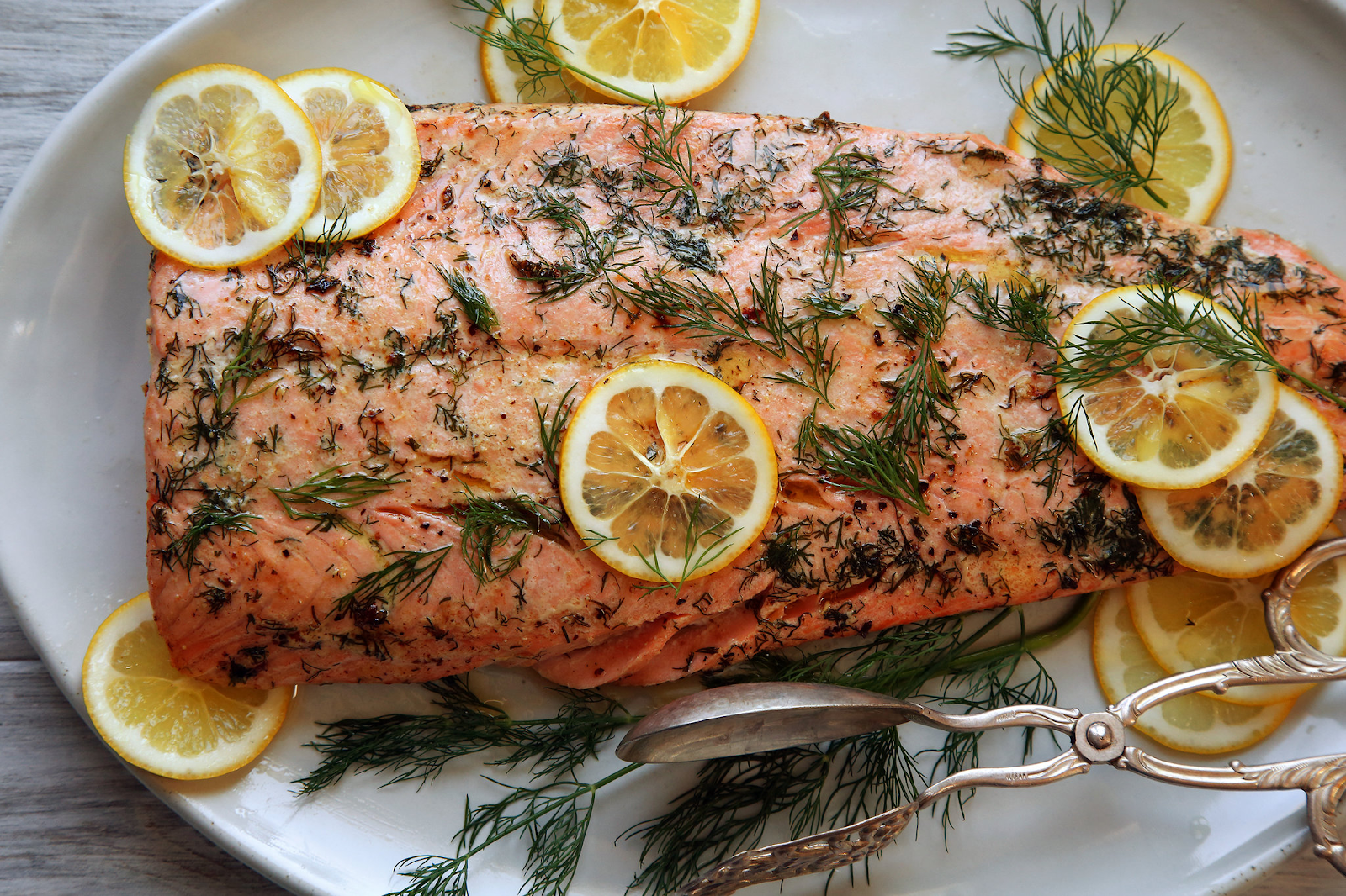 swedish christmas food roasted salmon