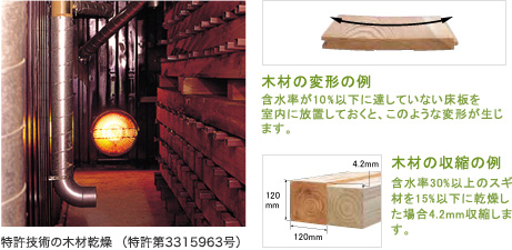 特許技術の木材乾燥