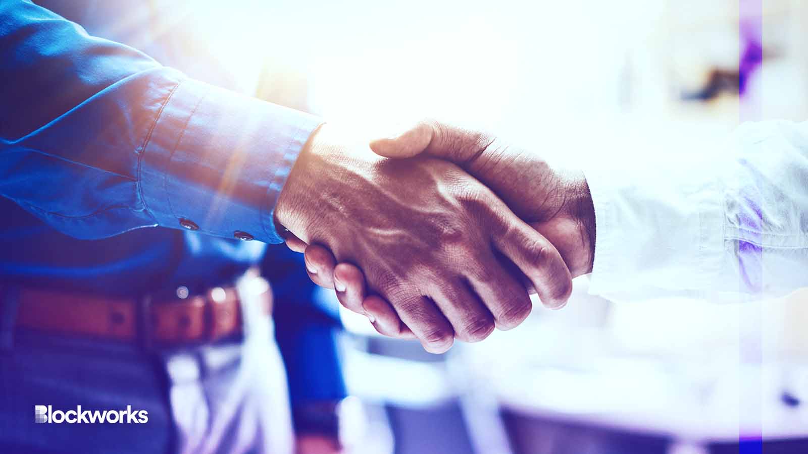 Crypto M&A Deal Handshake