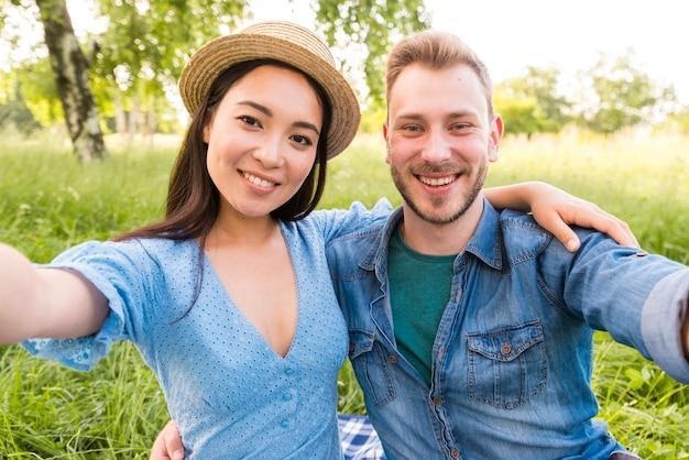 Capturing Memories: Selfies in the Park