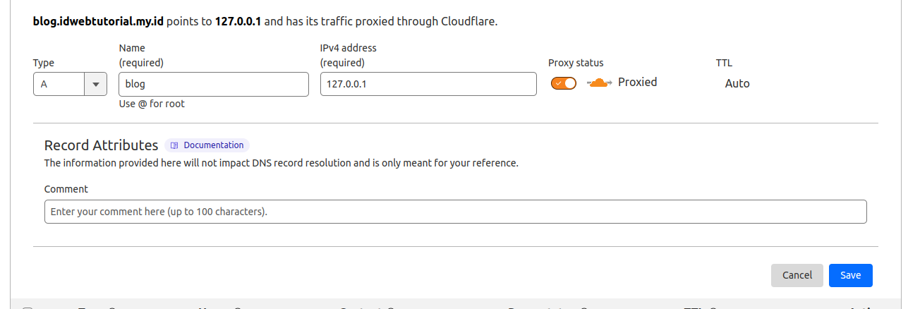 Cara Setting Domain di Cloudflare