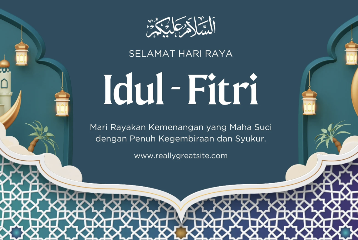 3. Contoh Desain Kartu Ucapan Idul Fitri 3