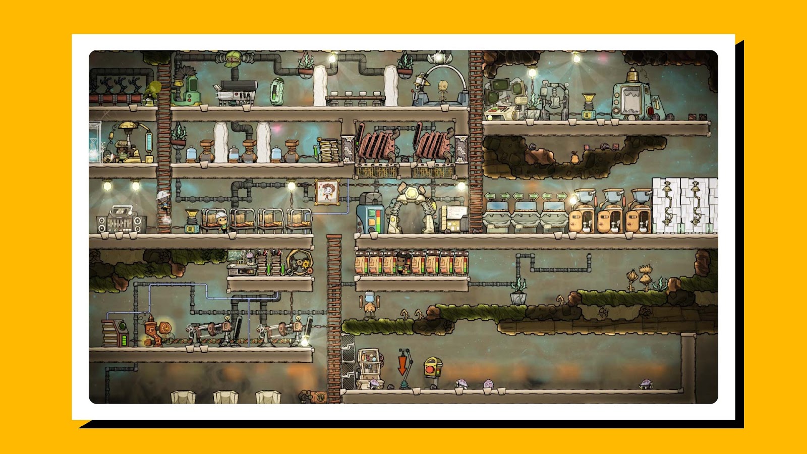 screenshot of the game Oxygen Not Included in action