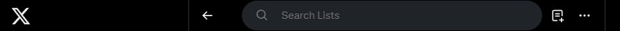 X search list 