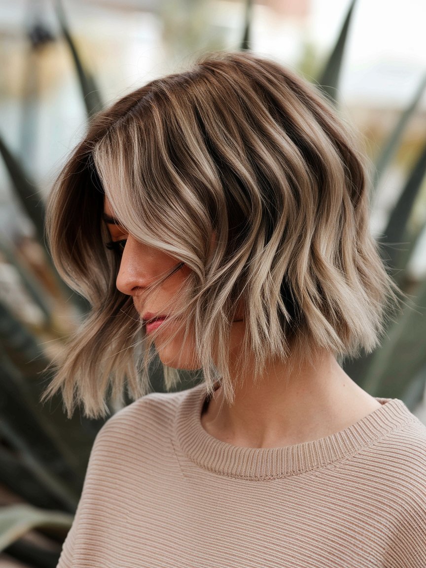 23. Inverted Bob with Highlights