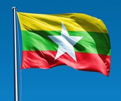 This contains an image of Myanmar flag