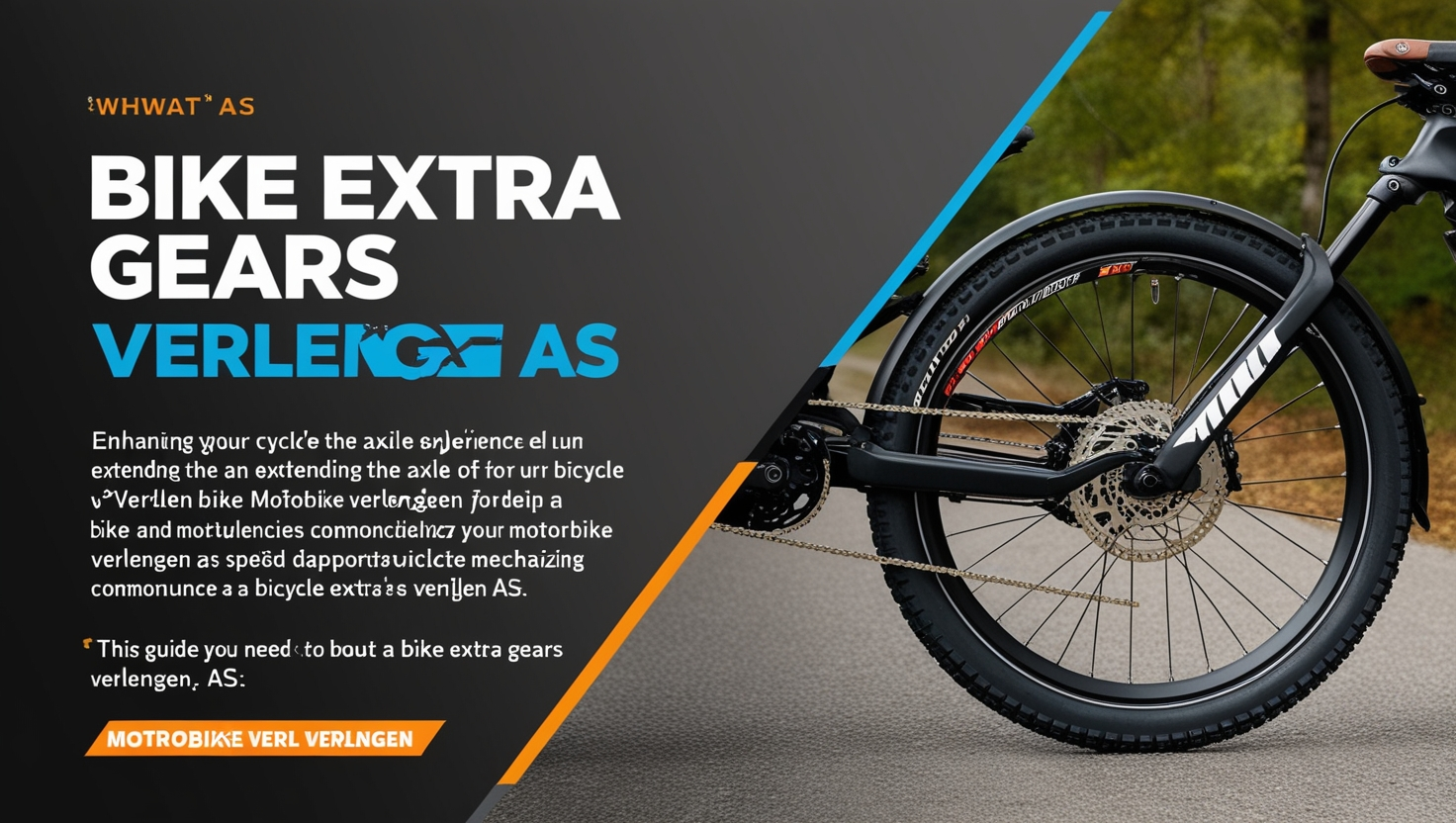 Bike extra gears verlengen as
