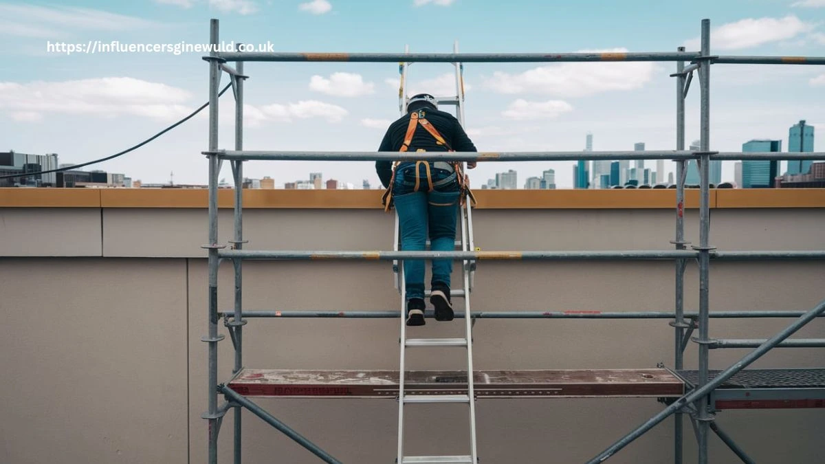 Ladder Over a Parapet