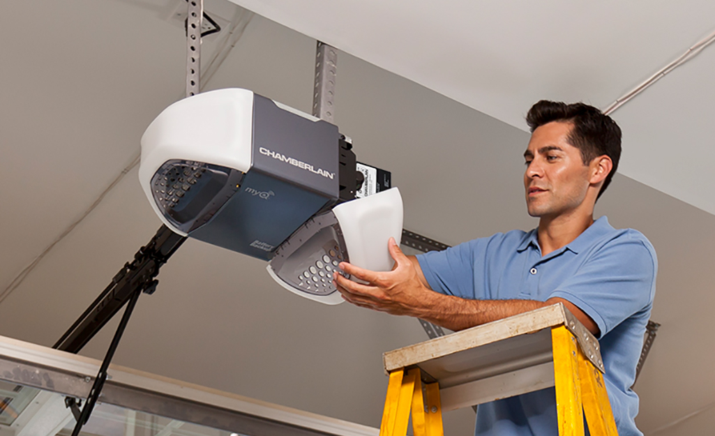 how to set up garage door opener