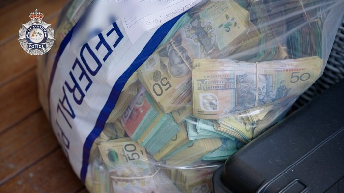 Cash and luxury items seizure