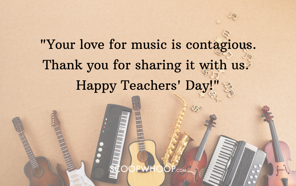 teachers day wishes for music teacher