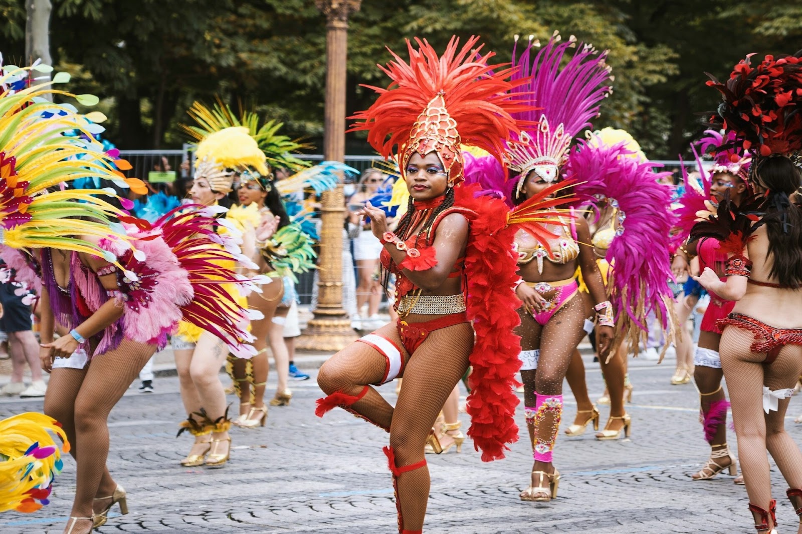 People in colorful costumes