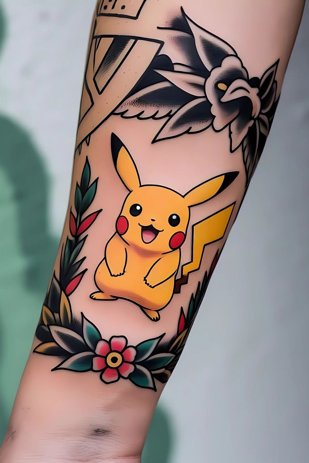 Pikachu Tattoo Cover Up