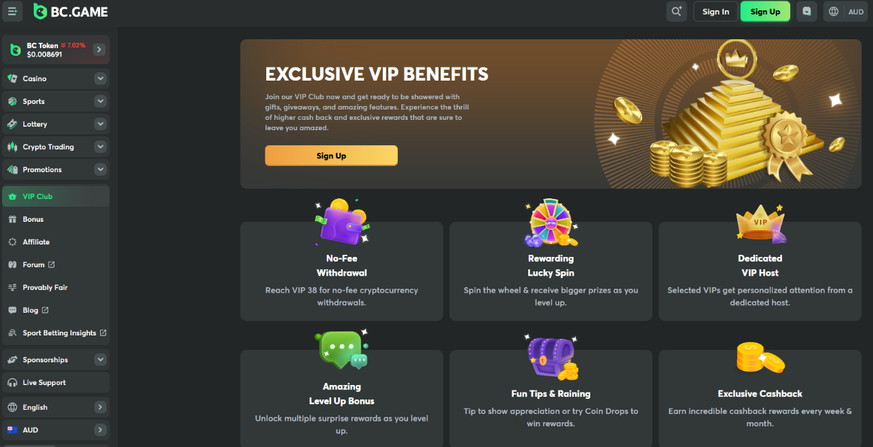 VIP Benefits
