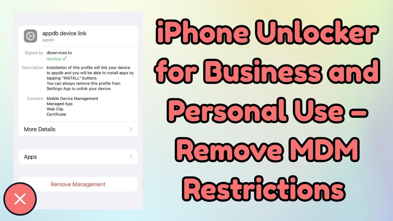 remove mdm from iphone