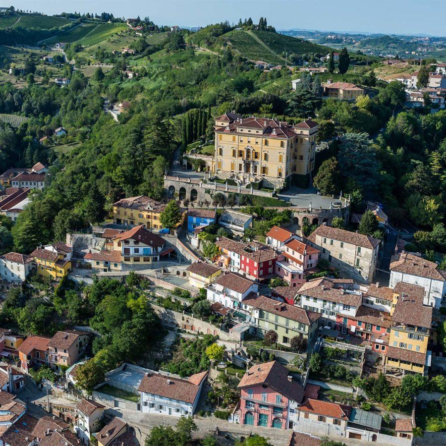 Drone image of Piedmont Italy