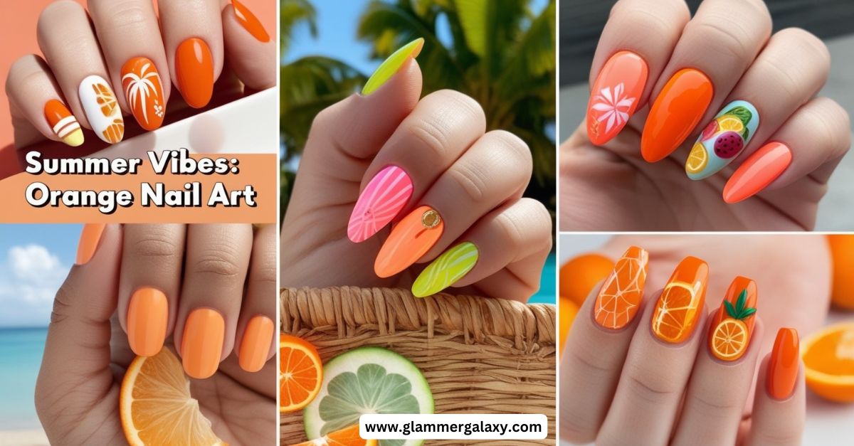 5 beautiful orange nail paint designs that are perfect for Summers