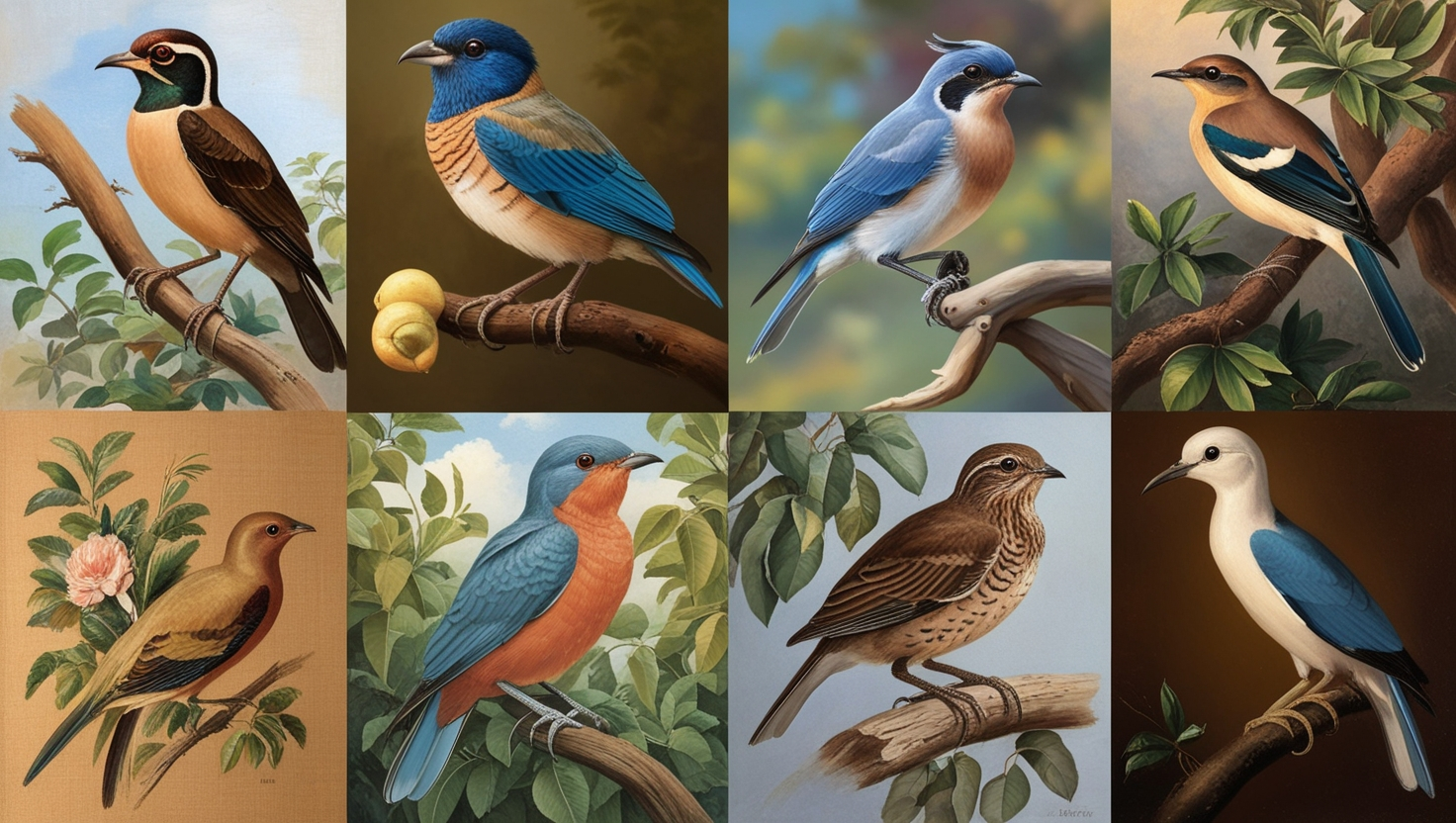 Classical Oil Painting for Naturalist Bird Portraiture Bilibili
