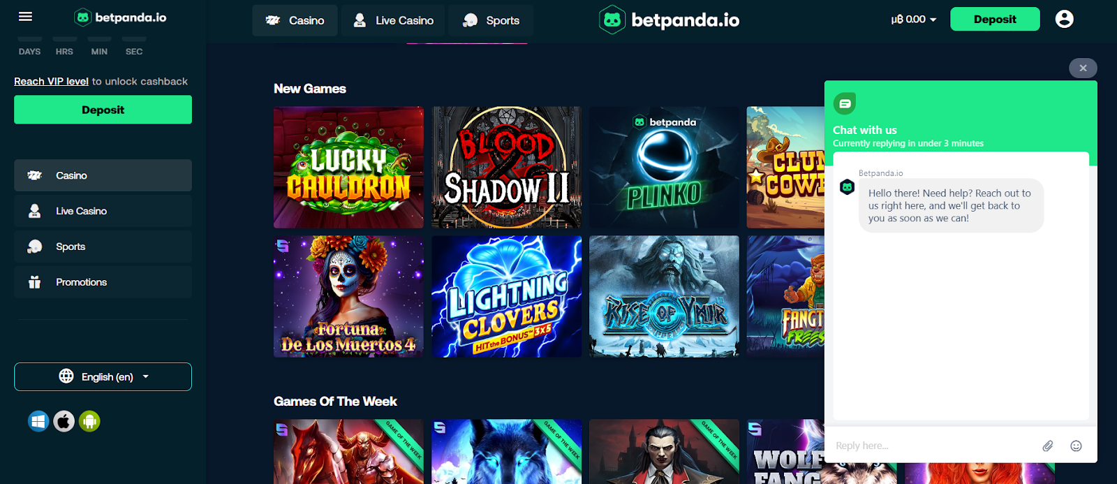 betpanda games