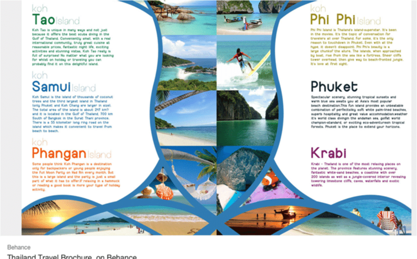 Thailand travel brochure