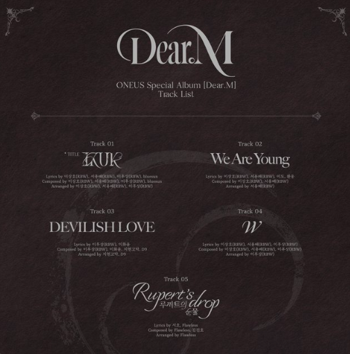 This contains an image of "Dear. M"ONEUS latest debute