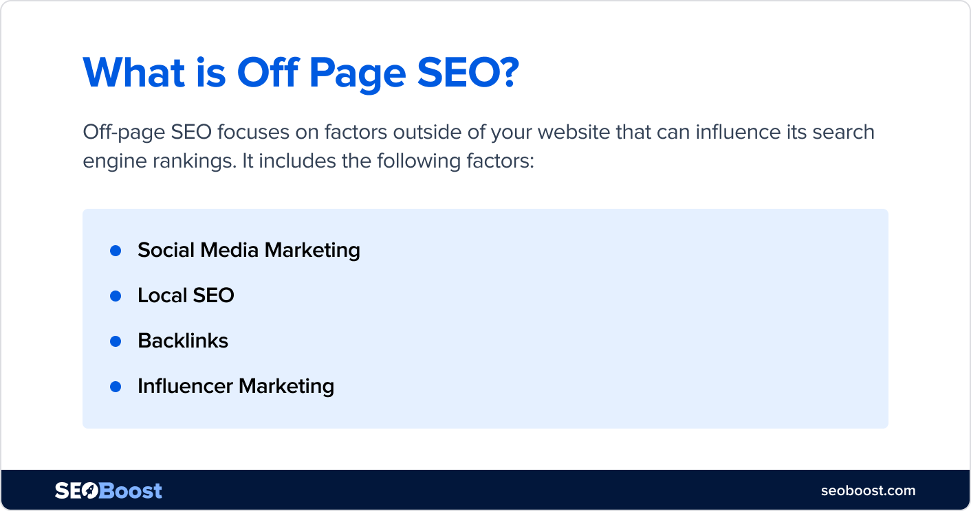 What is Off Page SEO: Explained with its Elements