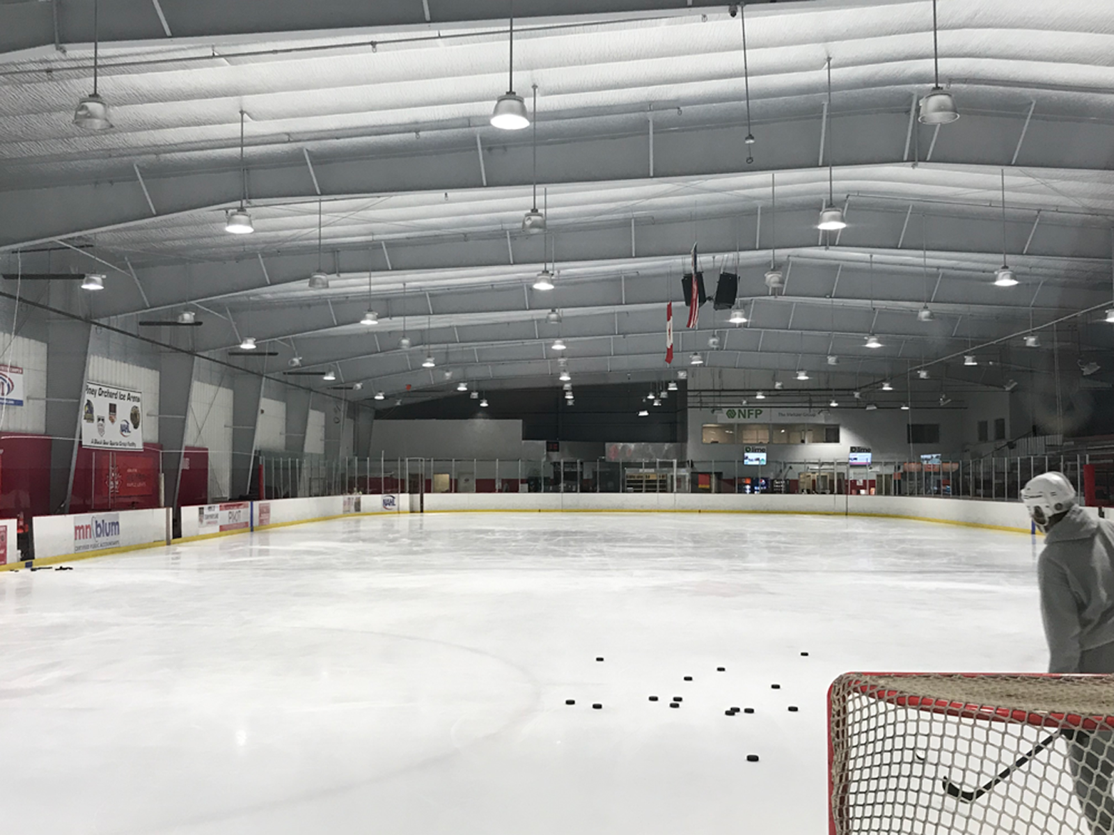 Pre-engineered steel Piney Orchard Ice Arena, constructed by Reich Construction LLC.