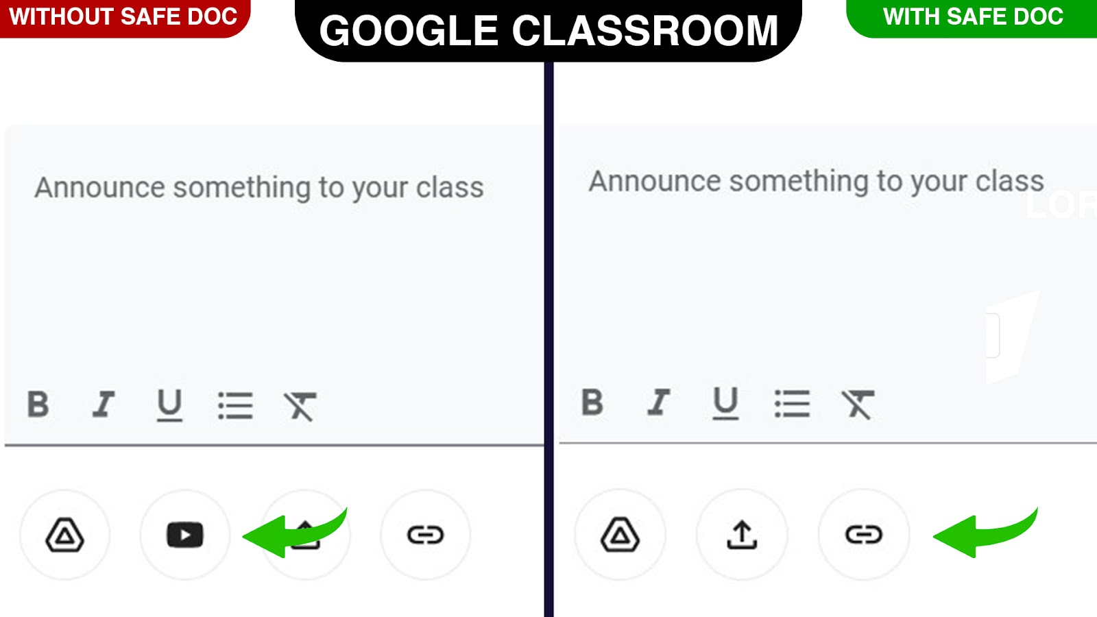 Block Video Insertion in Google Classroom