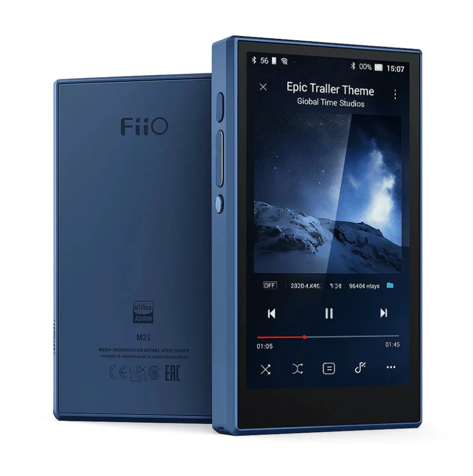 FiiO M21 in Dark Blue color.