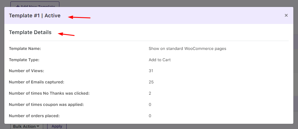 Pop Up Templates - Tyche Softwares Documentation