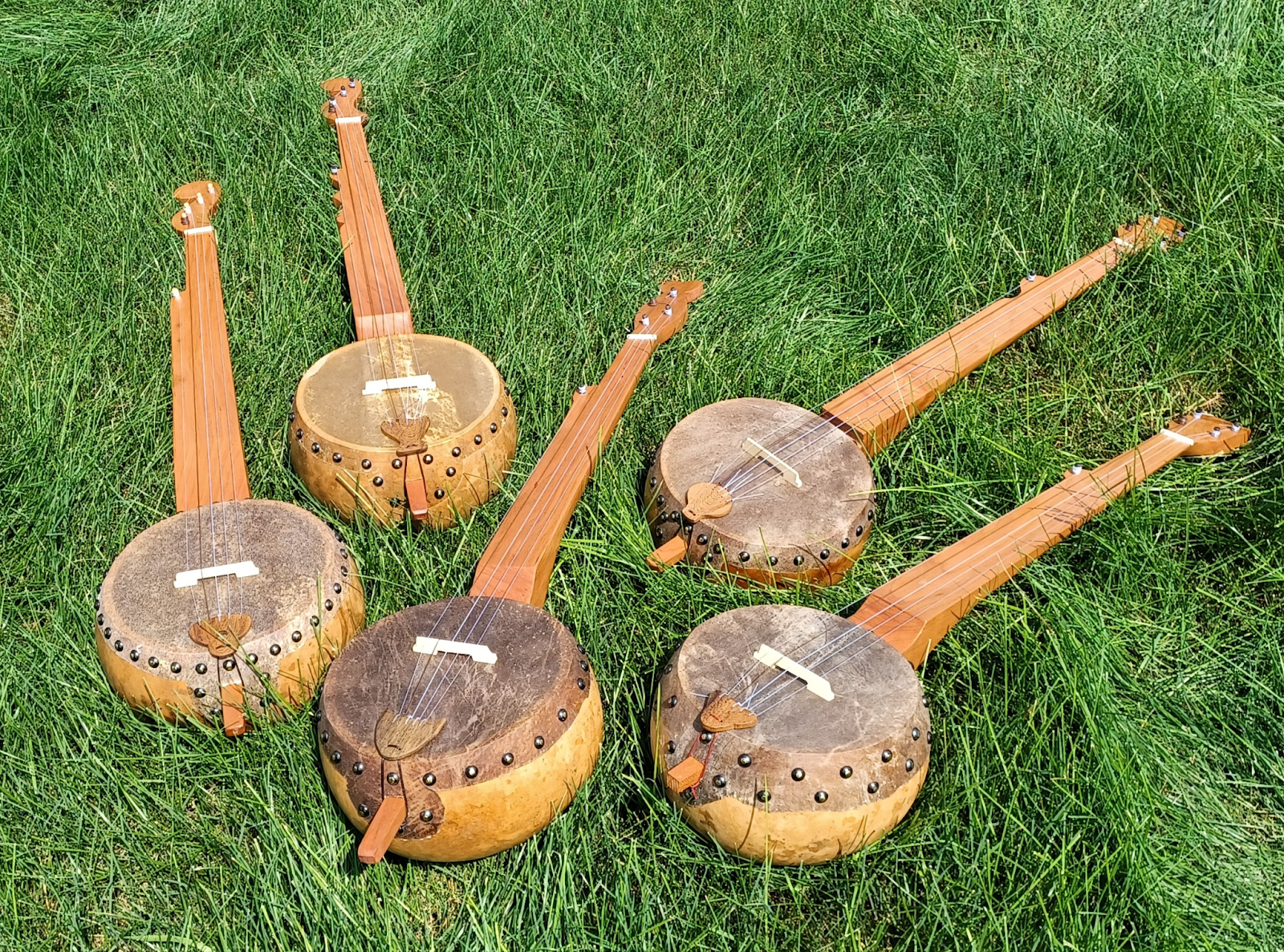 The original banjos were created using gourds and animal hides.